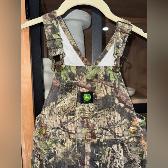 John Deere Camo overalls toddler boy mossy oak cotton logo hunting - Picture 5 of 7